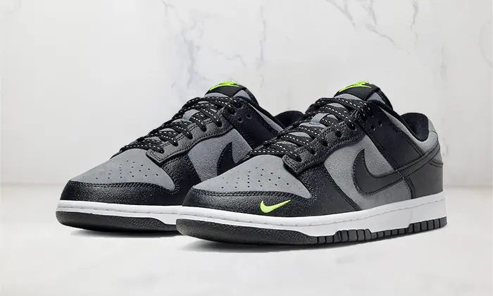 Nike Dunk Low Black Grey Green Strike STYLE-FQ2205-001(1)