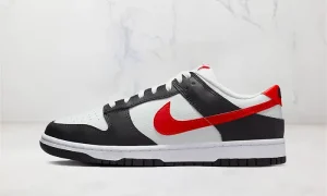 Nike Dunk Low Black White Red STYLE-FB3354-001