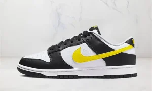 Nike Dunk Low Black Yellow White STYLE-FQ2431-001