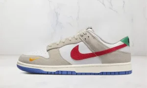 Nike Dunk Low Light Iron Ore Red Blue STYLE-DV3497-001