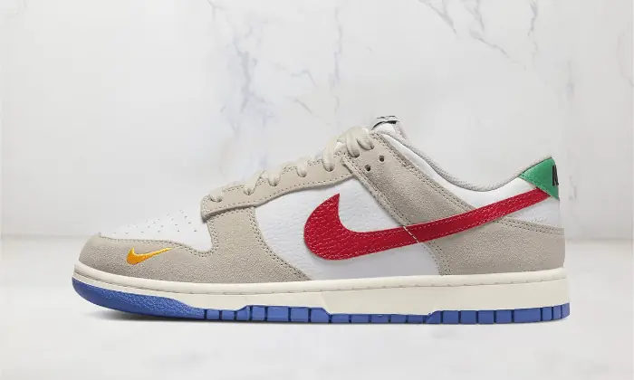 Nike Dunk Low Light Iron Ore Red Blue STYLE-DV3497-001