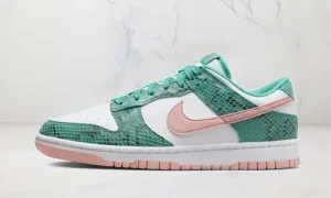 Nike Dunk Low Snakeskin Washed Teal Bleached Coral STYLE-DR8577-300