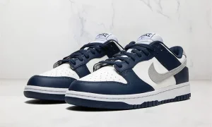 Nike Dunk Low Summit White Midnight Navy STYLE-FD9749-400(2)