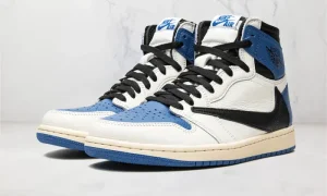 Air Jordan 1 Retro High OG SP Travis Scott Fragment Military Blue STYLE-DH3227-105(1)