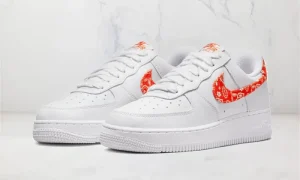 Nike Air Force 1 Low '07 Essential Orange Paisley STYLE-DJ9942-102(1)