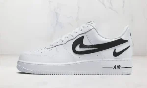 Nike Air Force 1 Low '07 FM Cut Out Swoosh Blanc Noir STYLE-DR0143-101