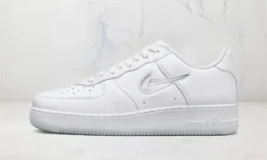 Nike Air Force 1 Low '07 Retro Color of the Month Jewel Swoosh Triple Blanc STYLE-FN5924-100