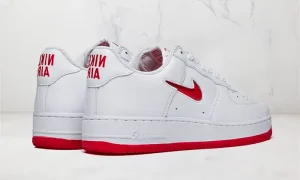 Nike Air Force 1 Low '07 Retro Color of the Month Jewel Swoosh University Red STYLE-FN5924-101(2)