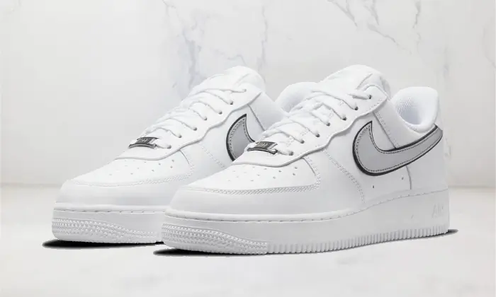 Nike Air Force 1 Low Essential Blanc Metallic Silver STYLE-DD1523-100(1)