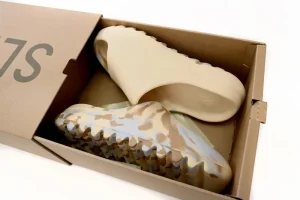 Adidas Yeezy Slide Enflame Oil Painting Blanche Yellow STYLE-GW1932(1)