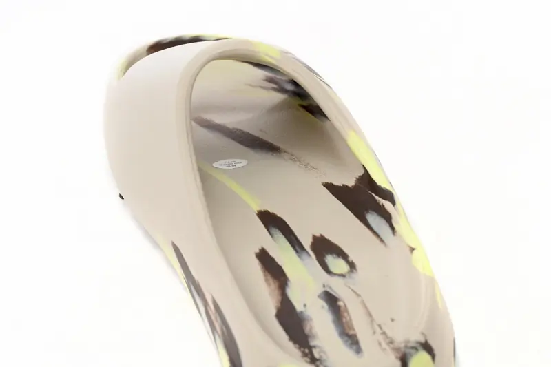 Adidas Yeezy Slide Enflame Oil Painting Ink Yellow STYLE-FZ5899(4)