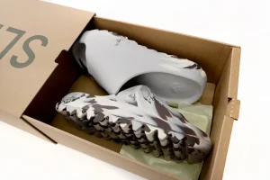 Adidas Yeezy Slide Enflame Oil Painting White Grey STYLE-GZ5553(1)