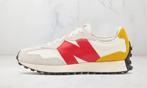 New Balance 327 Cream Yellow Red STYLE-NE215O0AB-A18