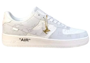 Nike AIR FORCE 1 X LOUIS VUITTON BLANCHE GRISE