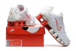 Nike Shox TL Blanc Rouge(6)