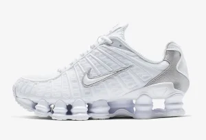 Nike Shox TL Blanche Silver STYLE-AR3566-100(10)