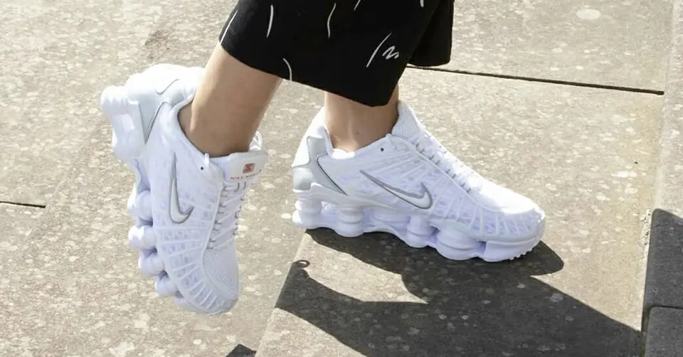 Nike Shox TL Blanche Silver STYLE-AR3566-100(4)