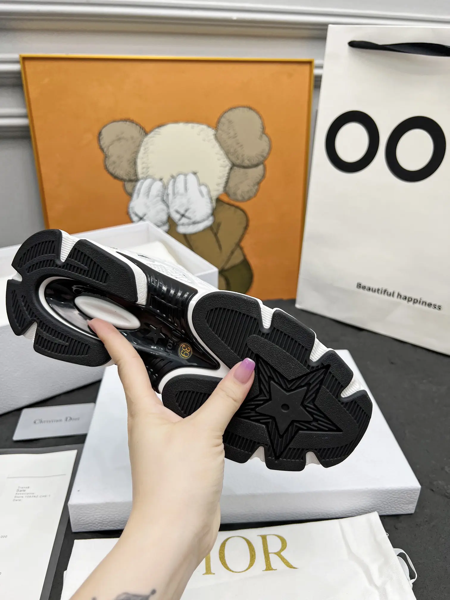 Dior Chrono Sneaker Black White(4)