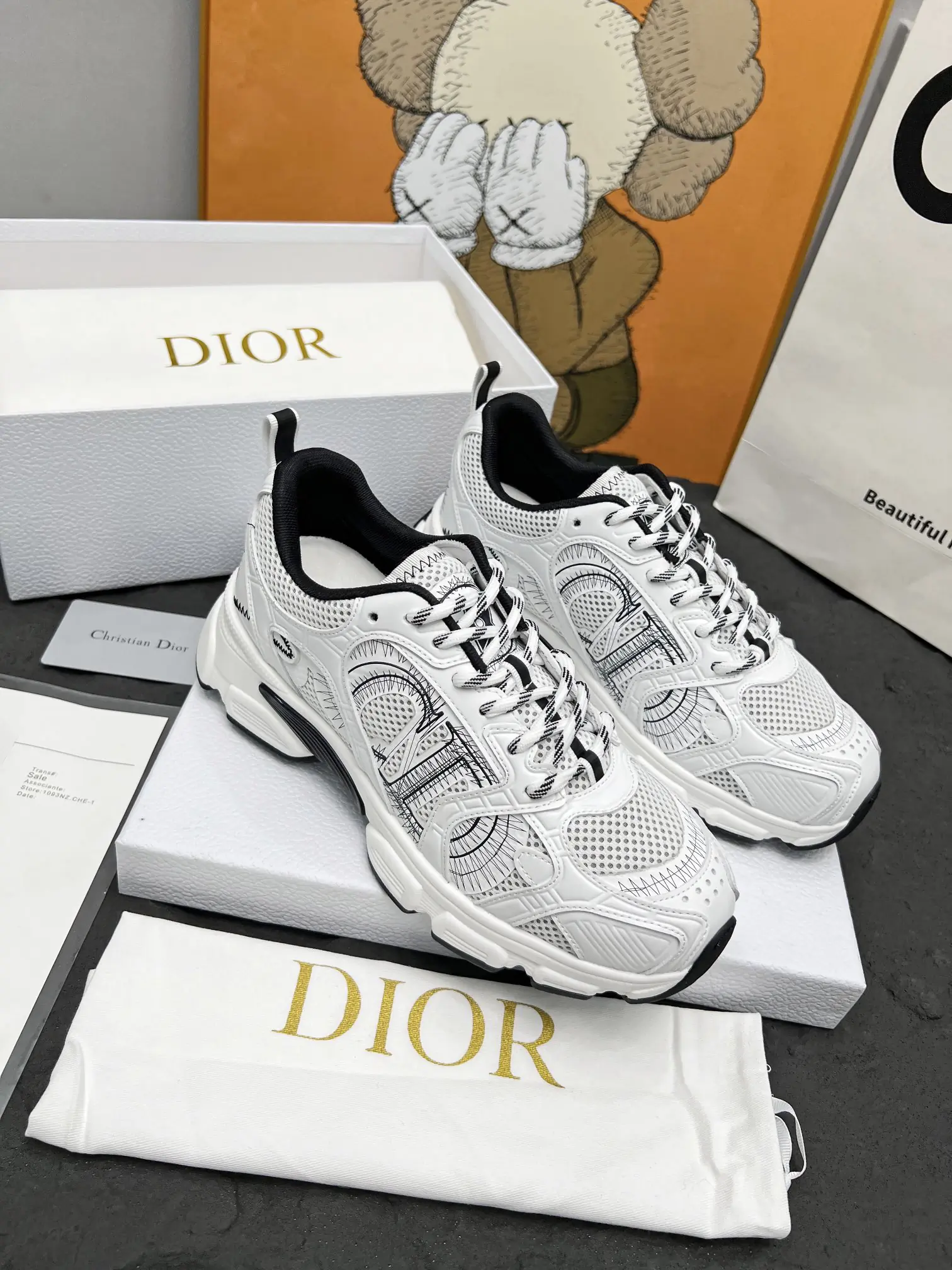 Dior Chrono Sneaker Black White(5)