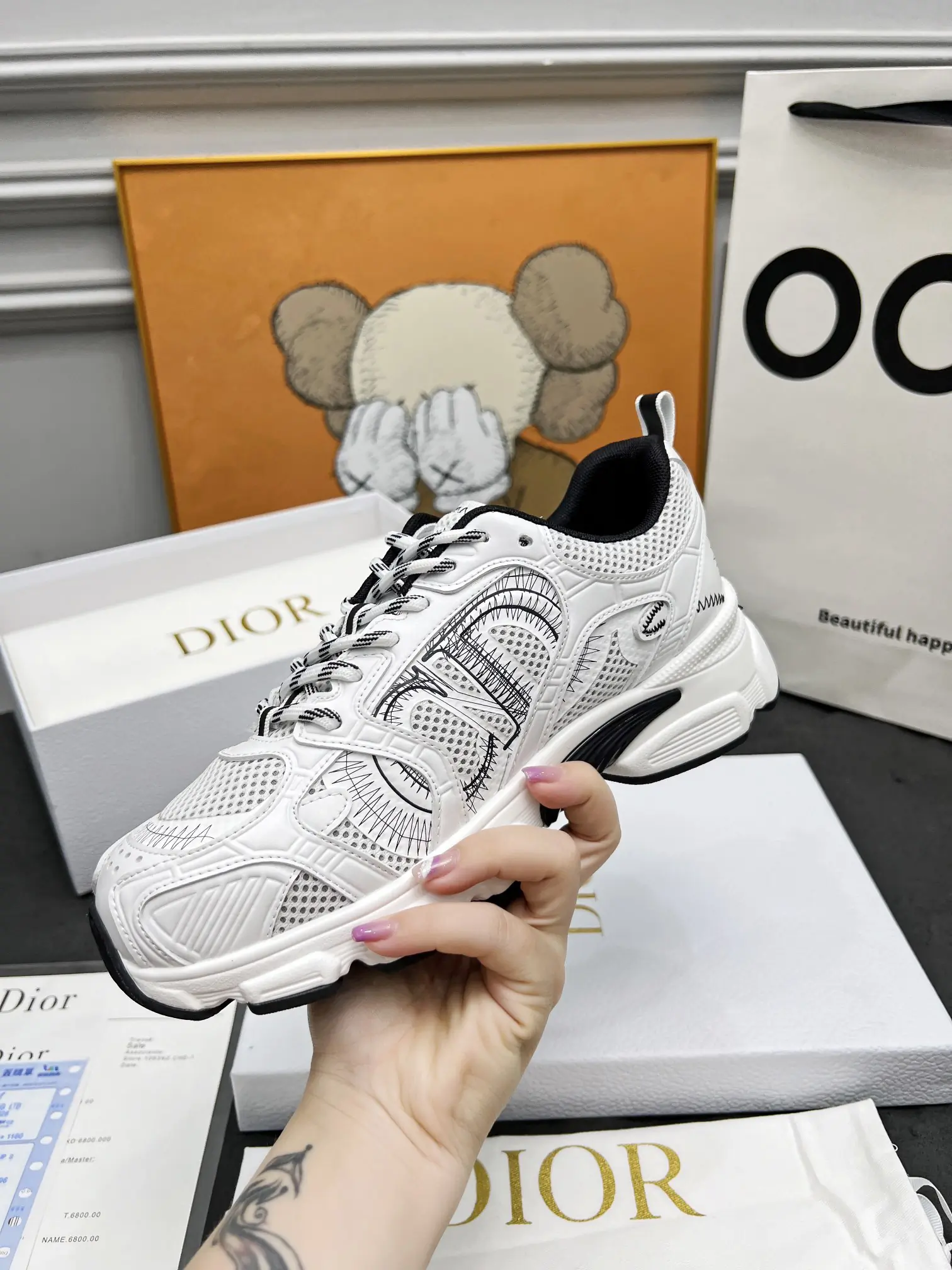 Dior Chrono Sneaker Black White(7)