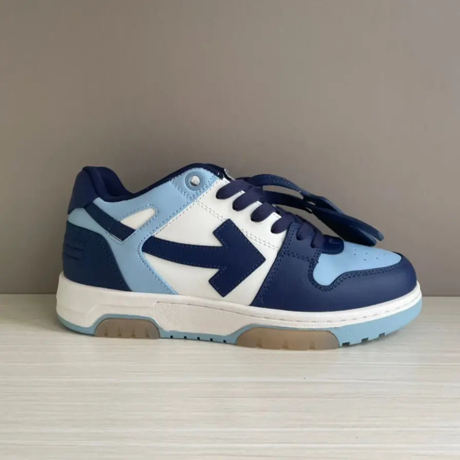 Off White Sneakers Out Of Office Bleu STYLE-SLAGFR7618161-3986PDQV