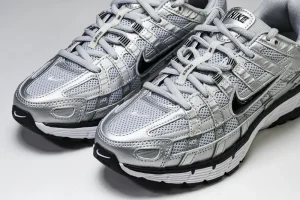 Nike P-6000 Blanche Black Metallic Silver STYLE-FD9876-101(11)