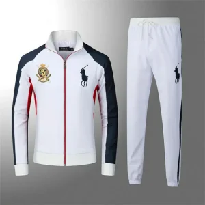 Polo Ralph Lauren Ensemble logo 3 pantalons veste survêtement Blanc