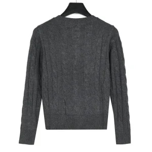 Ralph Lauren Pull Blanche Pony Veste cardigan pull Button Gray pour femme(2)