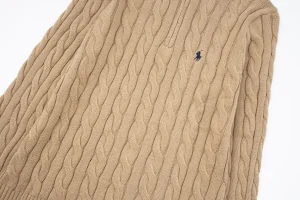 Ralph Lauren Pull Sweat demi-zippé kaki(6)