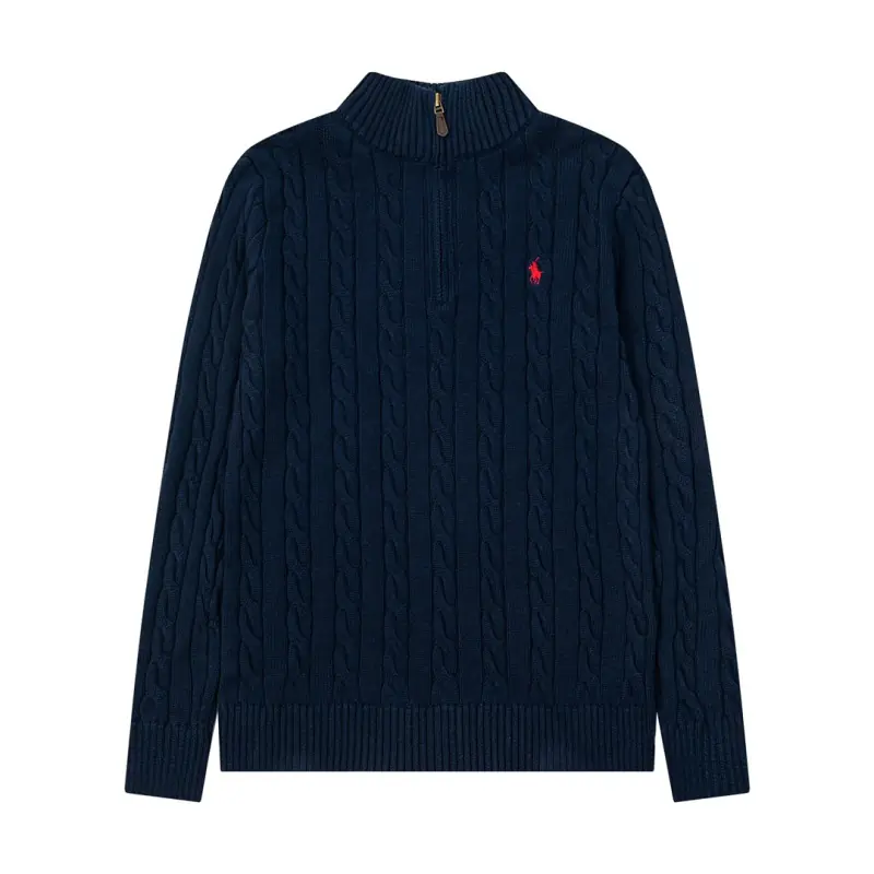 Ralph Lauren Pull demi-zippé bleu