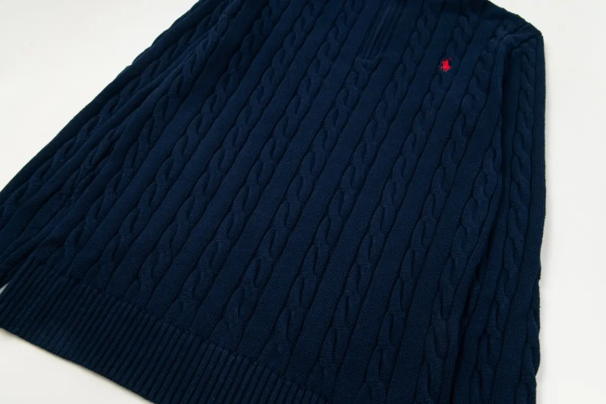 Ralph Lauren Pull demi-zippé bleu(8)