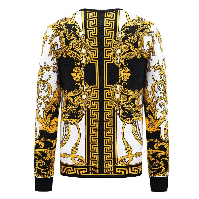 Versace pull Baroque V Center Manches longues(1)