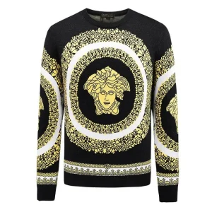 Versace pull Medusa Noir Blanche