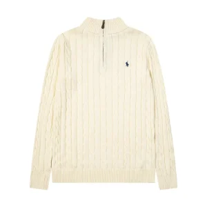 pullovers Ralph Lauren demi-zippé Beige