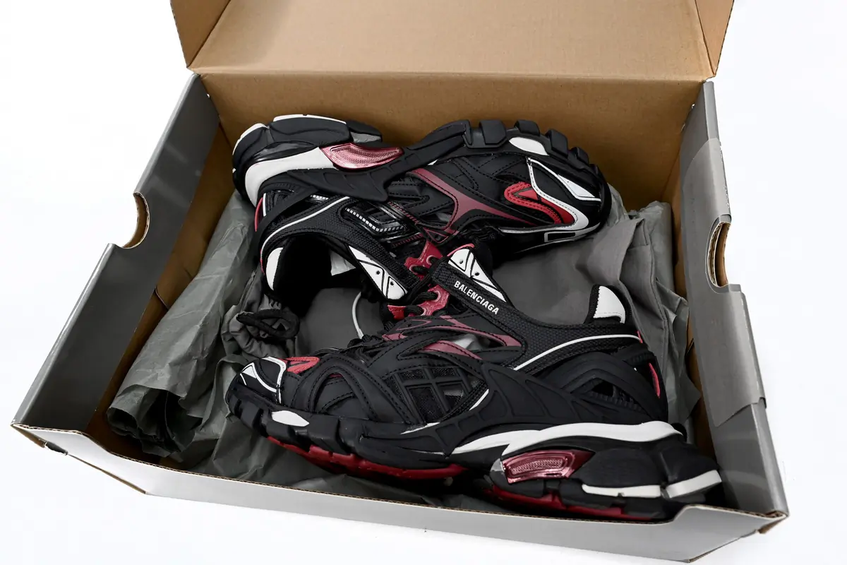 Balenciaga Track 2 Sneaker Military Noir Blanche Rouge STYLE-568614 W2GN3 6000(14)
