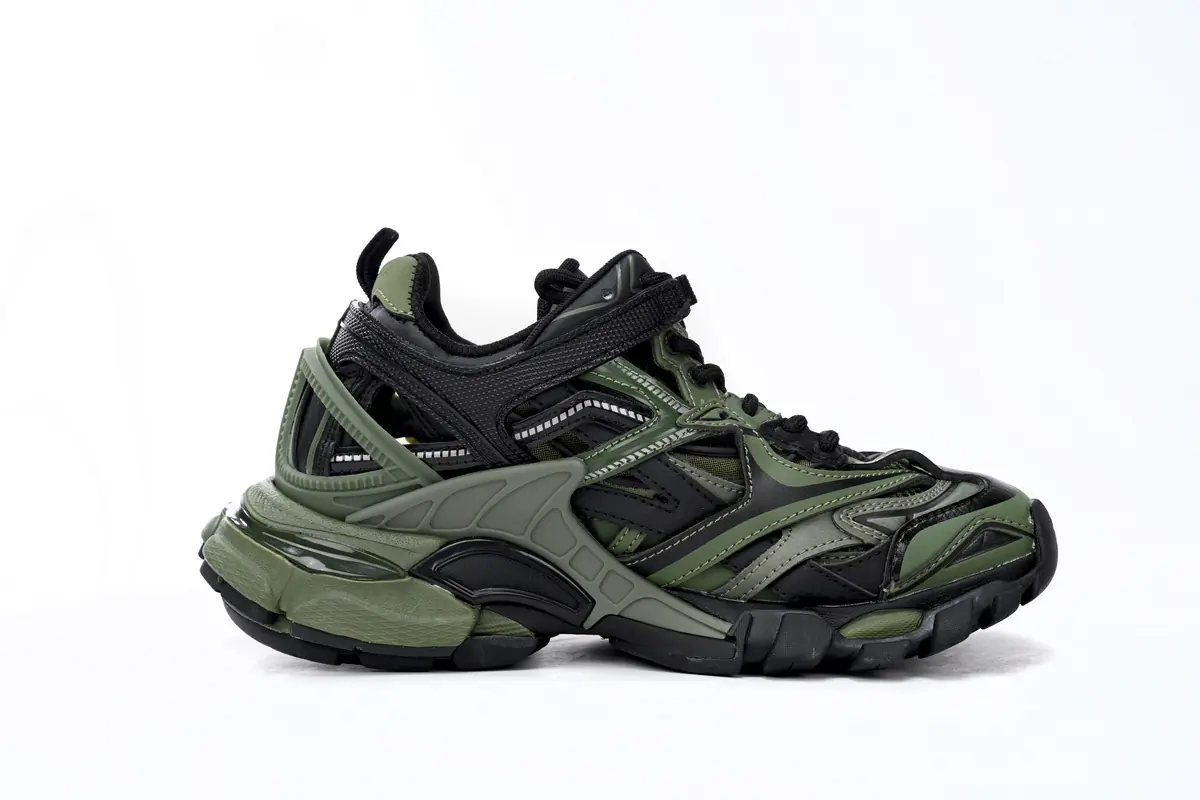 Balenciaga Track 2 Sneaker Military Noir STYLE-568614 W3AE1 2311(2)