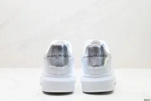 Baskets Alexander McQueen blanches et argentees(6)