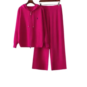 Femme Polo Ralph Lauren survêtement rouge rose