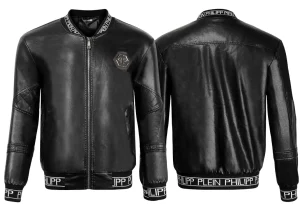 Philipp Plein Veste bomber à logo appliqué QP