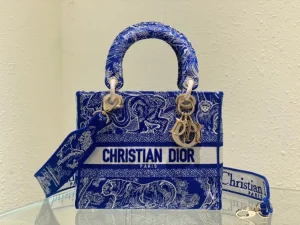 Sac A Main Dior Lady D-Lite Zodiac Bleu