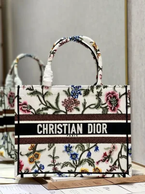Sac A Main Dior Tote Bag Flower Blanc