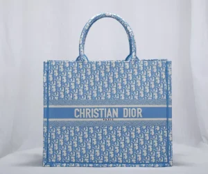 Sac A Main Dior Tote Bag Monogram Oblique Bleu Ciel