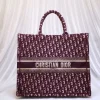Sac A Main Dior Tote Bag Monogram Oblique Bordeau