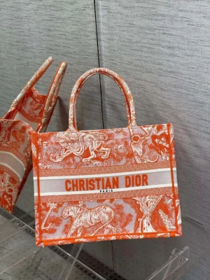 Sac A Main Dior Tote Bag Orange