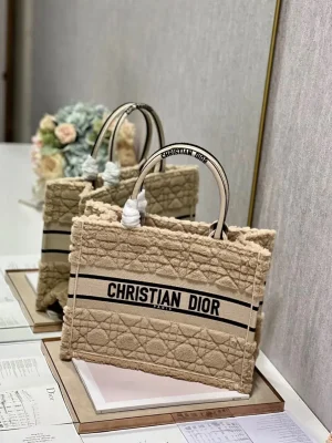 Sac A Main Dior Tote Bag Stripes Beige(1)
