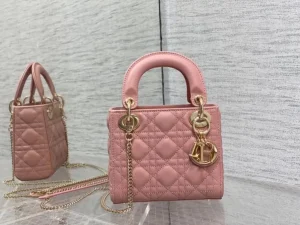 Sac Lady Dior Mini Rose