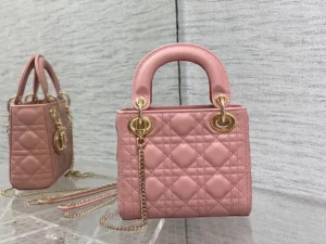 Sac Lady Dior Mini Rose(5)