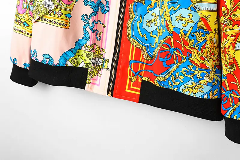 VERSACE VESTE BOMBER IMPRIMé BAROQUE(7)