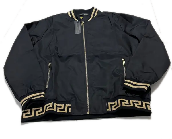 Versace Veste Noir Zipper(1)