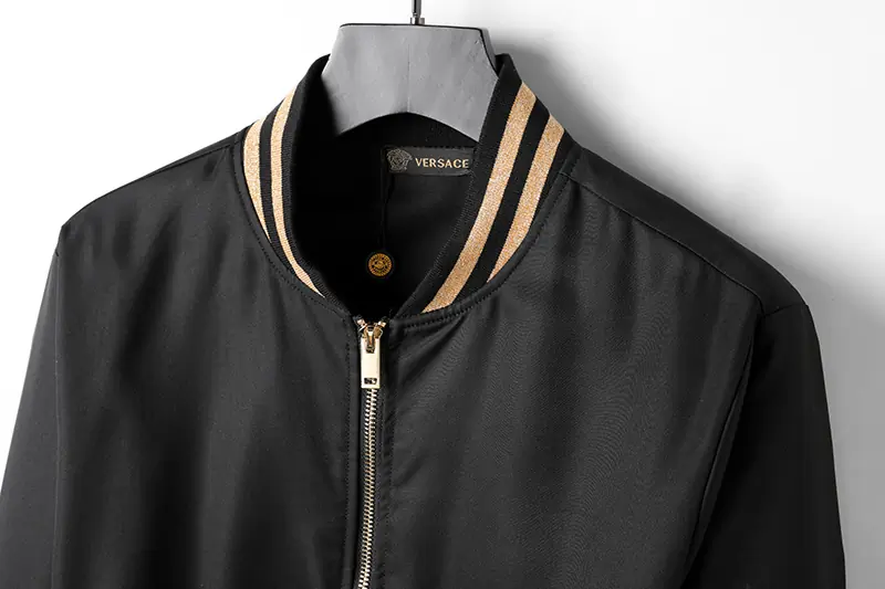 Versace Veste Noir Zipper(12)